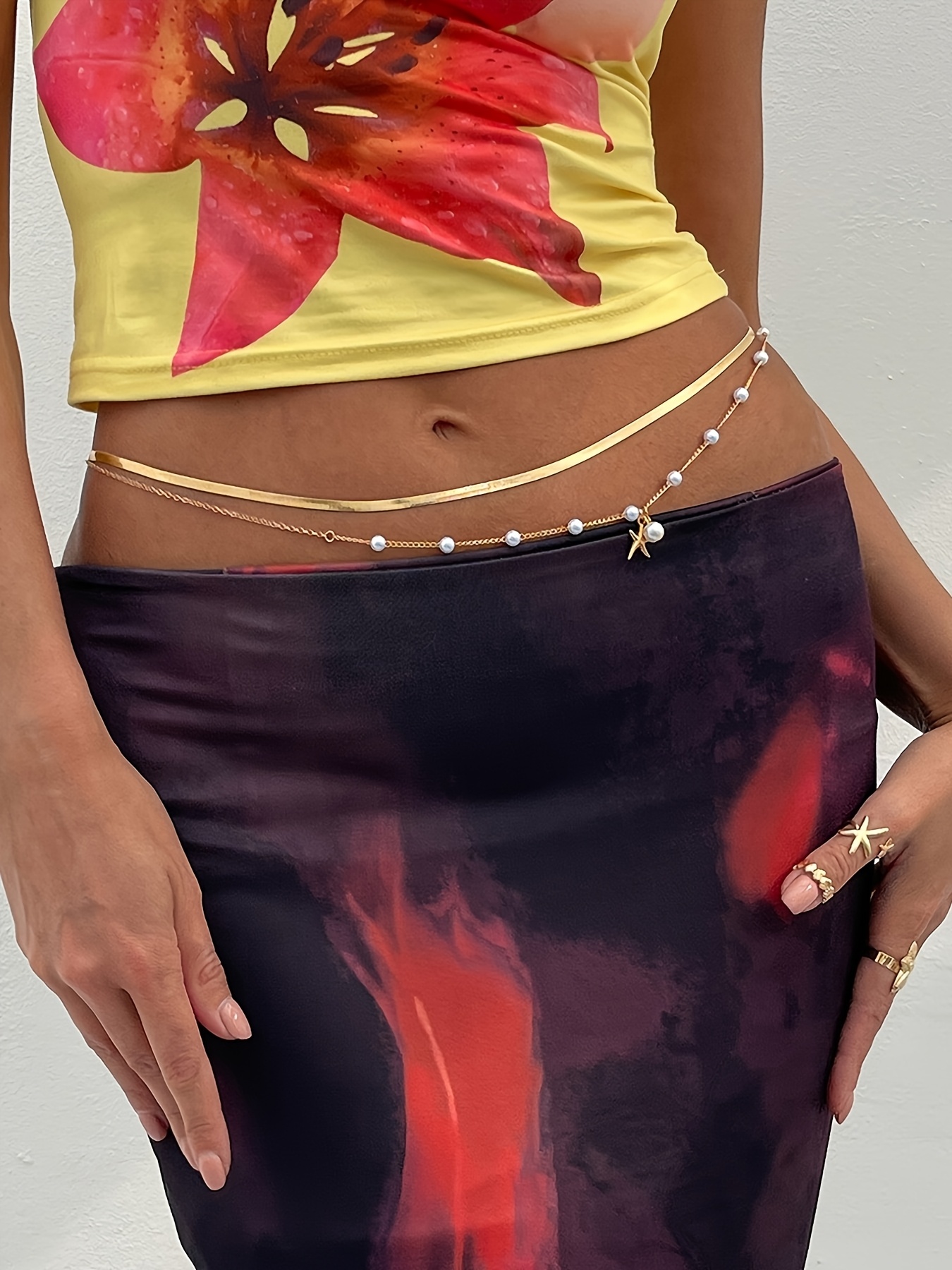 2pcs Bohemian Style Sexy Tassel Belly Chain